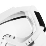 Face protection mask, made from hard plastic + ski goggles, transparent lenses, model TDA03